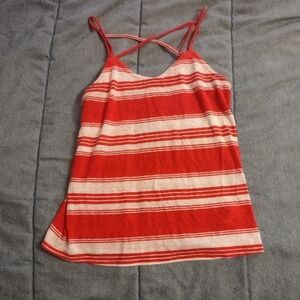Red And White Striped Tank Top From Universal Thread Size XS